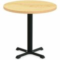 Special-T Table, Round, 36in Dia x 42in, Black Base/Crema Maple Top SCTSTAR236BHBCM